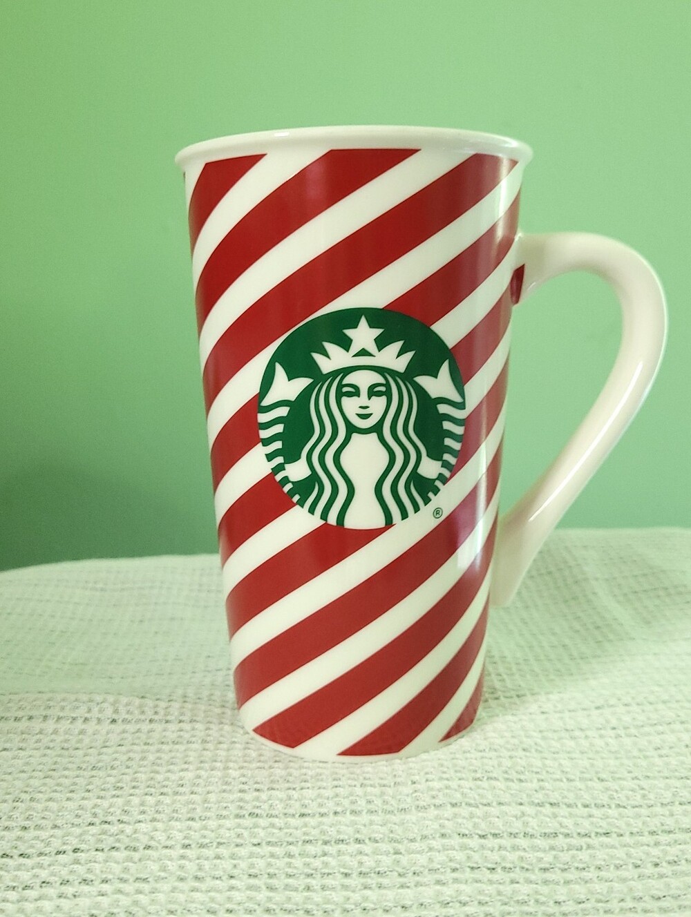 STARBUCKS 2019 Candy Cane Tall Coffee Mug 16 Oz.